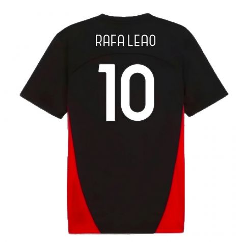 2024-2025 AC Milan Training Shirt (Black) (Rafa Leao 10) 2024-2025 AC Milan Training Shirt (Black) (Rafa Leao 10)