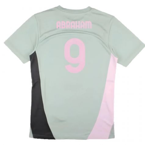 2024-2025 AC Milan Training Shirt (Green Fog) (Abraham 9) 2024-2025 AC Milan Training Shirt (Green Fog) (Abraham 9)