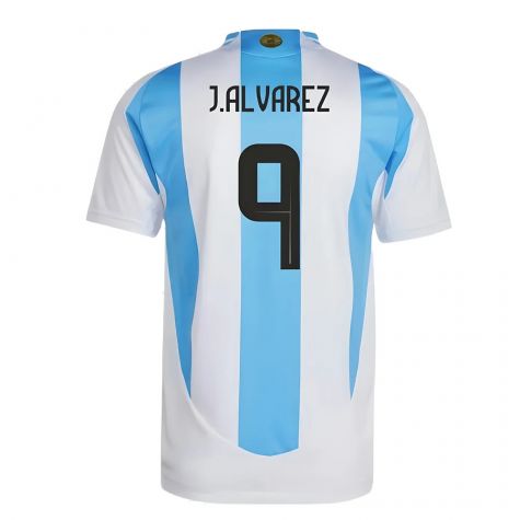 2024-2025 Argentina Authentic Home Shirt (J.ALVAREZ 9) 2024-2025 Argentina Authentic Home Shirt (J.ALVAREZ 9)