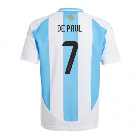 2024-2025 Argentina Home Shirt (Kids) (DE PAUL 7) 2024-2025 Argentina Home Shirt (Kids) (DE PAUL 7)