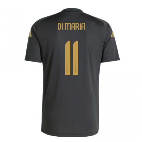 2024-2025 Argentina Pre-Match Shirt (Black) (DI MARIA 11) 2024-2025 Argentina Pre-Match Shirt (Black) (DI MARIA 11)