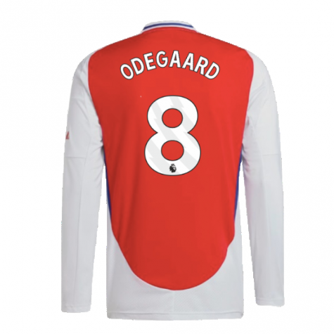 2024-2025 Arsenal Long Sleeve Home Shirt (Odegaard 8) 2024-2025 Arsenal Long Sleeve Home Shirt (Odegaard 8)