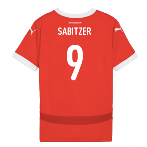 2024-2025 Austria Home Shirt (Kids) (Sabitzer 9) 2024-2025 Austria Home Shirt (Kids) (Sabitzer 9)