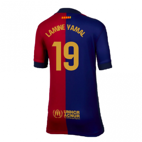 2024-2025 Barcelona Home Shirt (Kids) (Lamine Yamal 19) 2024-2025 Barcelona Home Shirt (Kids) (Lamine Yamal 19)