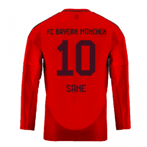 2024-2025 Bayern Munich Long Sleeve Home Shirt (Kids) (Sane 10) 2024-2025 Bayern Munich Long Sleeve Home Shirt (Kids) (Sane 10)