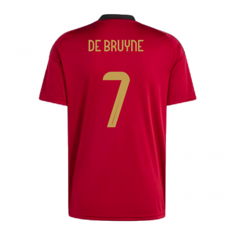 2024-2025 Belgium Home Fan Shirt (De Bruyne 7) 2024-2025 Belgium Home Fan Shirt (De Bruyne 7)