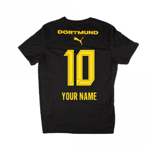 2024-2025 Borussia Dortmund Casuals Tee (Black) (Your Name) 2024-2025 Borussia Dortmund Casuals Tee (Black) (Your Name)