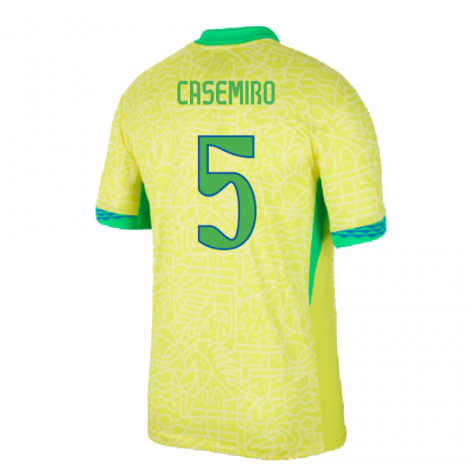 2024-2025 Brazil Home Shirt (Casemiro 5) 2024-2025 Brazil Home Shirt (Casemiro 5)