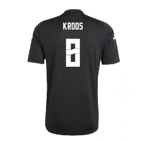 2024-2025 Germany Pre-Match Shirt (Black) (Kroos 8) 2024-2025 Germany Pre-Match Shirt (Black) (Kroos 8)