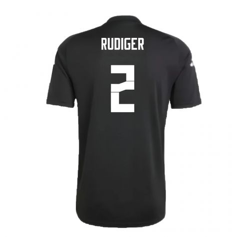 2024-2025 Germany Pre-Match Shirt (Black) (Rudiger 2) 2024-2025 Germany Pre-Match Shirt (Black) (Rudiger 2)