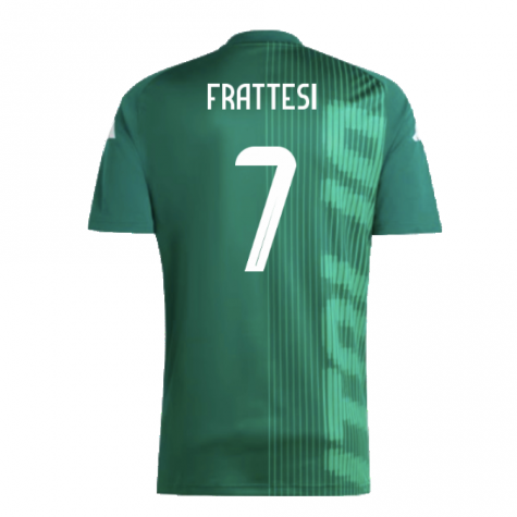 2024-2025 Italy Pre-Match Shirt (Green) (FRATTESI 7) 2024-2025 Italy Pre-Match Shirt (Green) (FRATTESI 7)