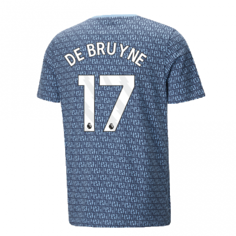 2024-2025 Man City ftblCulture Tee AOP (Navy) - Kids (De Bruyne 17) 2024-2025 Man City ftblCulture Tee AOP (Navy) - Kids (De Bruyne 17)
