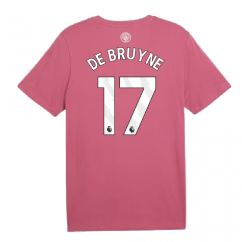 2024-2025 Man City ftblCulture Tee (Dusty Orchid) (De Bruyne 17) 2024-2025 Man City ftblCulture Tee (Dusty Orchid) (De Bruyne 17)