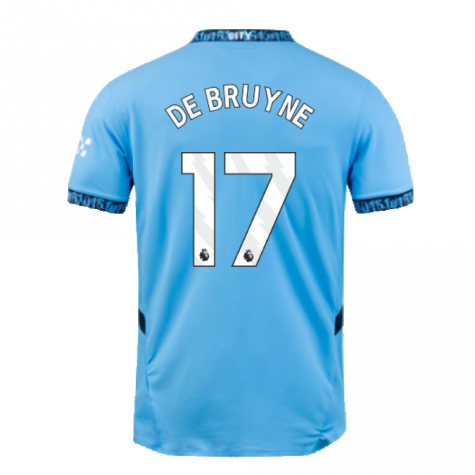 2024-2025 Man City Home Authentic Shirt (De Bruyne 17) 2024-2025 Man City Home Authentic Shirt (De Bruyne 17)
