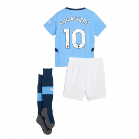 2024-2025 Man City Home Mini Kit (Kun Aguero 10) 2024-2025 Man City Home Mini Kit (Kun Aguero 10)