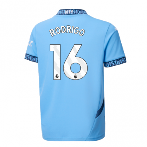 2024-2025 Man City Home Shirt (Kids) (Rodrigo 16) 2024-2025 Man City Home Shirt (Kids) (Rodrigo 16)