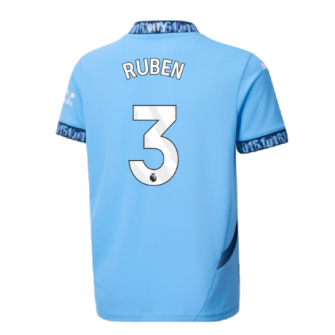 2024-2025 Man City Home Shirt (Kids) (Ruben 3) 2024-2025 Man City Home Shirt (Kids) (Ruben 3)