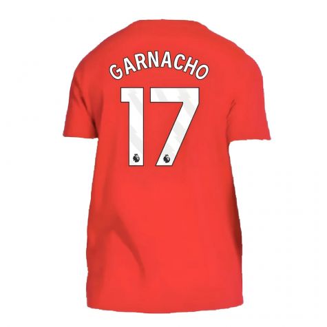 2024-2025 Man Utd DNA Tee (Red) (Garnacho 17) 2024-2025 Man Utd DNA Tee (Red) (Garnacho 17)