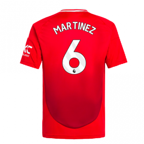 2024-2025 Man Utd Home Shirt (Kids) (Martinez 6) 2024-2025 Man Utd Home Shirt (Kids) (Martinez 6)