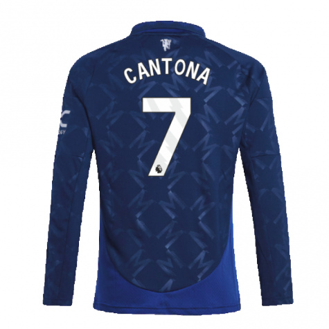 2024-2025 Man Utd Long Sleeve Away Shirt (Kids) (Cantona 7) 2024-2025 Man Utd Long Sleeve Away Shirt (Kids) (Cantona 7)