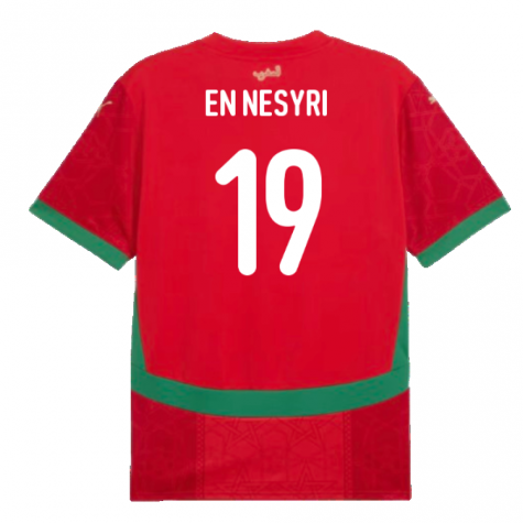 2024-2025 Morocco Home Shirt (En Nesyri 19) 2024-2025 Morocco Home Shirt (En Nesyri 19)
