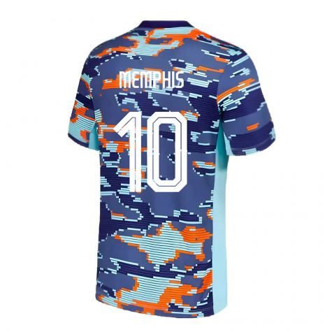 2024-2025 Netherlands Academy Pro Pre-Match Shirt (Blue) (Memphis 10) 2024-2025 Netherlands Academy Pro Pre-Match Shirt (Blue) (Memphis 10)