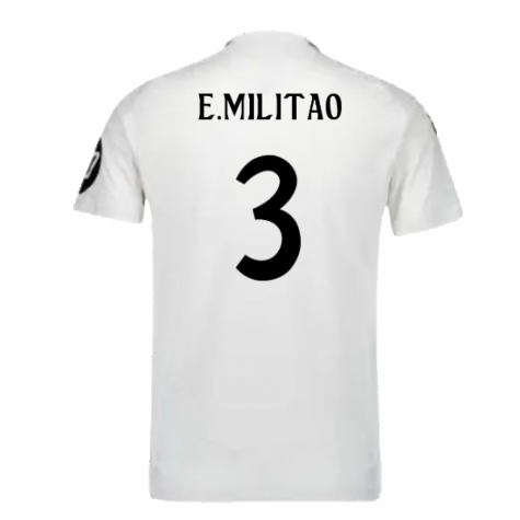 2024-2025 Real Madrid Authentic Home Shirt (E.Militao 3) 2024-2025 Real Madrid Authentic Home Shirt (E.Militao 3)