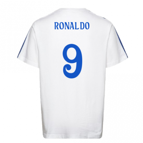 2024-2025 Real Madrid DNA Tee (White) (Ronaldo 9) 2024-2025 Real Madrid DNA Tee (White) (Ronaldo 9)