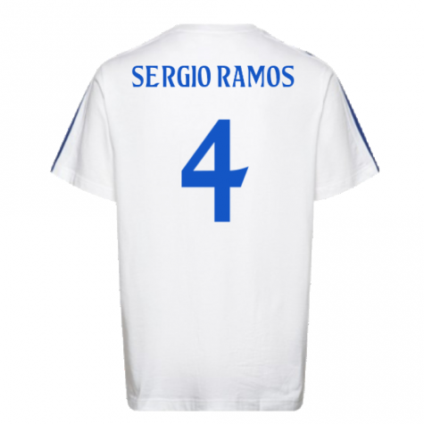 2024-2025 Real Madrid DNA Tee (White) (Sergio Ramos 4) 2024-2025 Real Madrid DNA Tee (White) (Sergio Ramos 4)