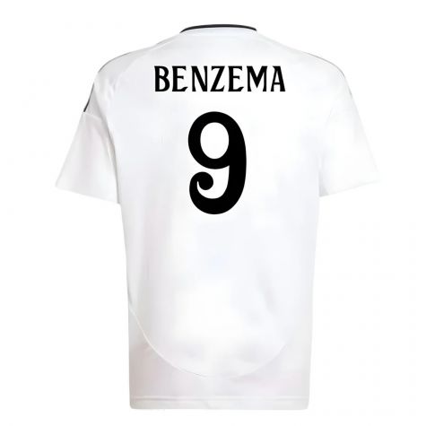 2024-2025 Real Madrid Home Shirt (Kids) (Benzema 9) 2024-2025 Real Madrid Home Shirt (Kids) (Benzema 9)