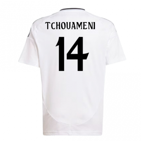 2024-2025 Real Madrid Home Shirt (Kids) (Tchouameni 14) 2024-2025 Real Madrid Home Shirt (Kids) (Tchouameni 14)