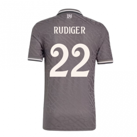 2024-2025 Real Madrid Third Shirt (Rudiger 22) 2024-2025 Real Madrid Third Shirt (Rudiger 22)