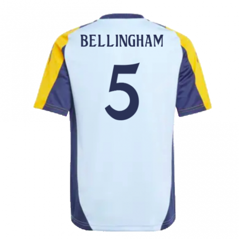 2024-2025 Real Madrid Training Shirt (Glow Blue) - Kids (Bellingham 5) 2024-2025 Real Madrid Training Shirt (Glow Blue) - Kids (Bellingham 5)