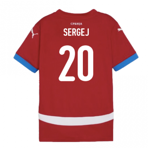 2024-2025 Serbia Home Shirt (Kids) (Sergej 20) 2024-2025 Serbia Home Shirt (Kids) (Sergej 20)