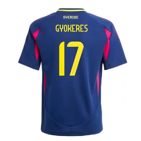 2024-2025 Sweden Away Shirt (Kids) (GYOKERES 17) 2024-2025 Sweden Away Shirt (Kids) (GYOKERES 17)