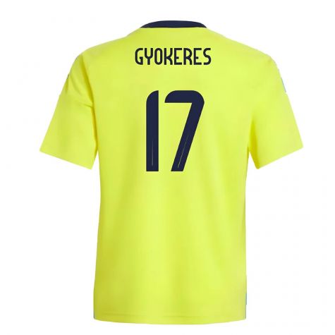 2024-2025 Sweden Home Fan Shirt (Kids) (GYOKERES 17) 2024-2025 Sweden Home Fan Shirt (Kids) (GYOKERES 17)