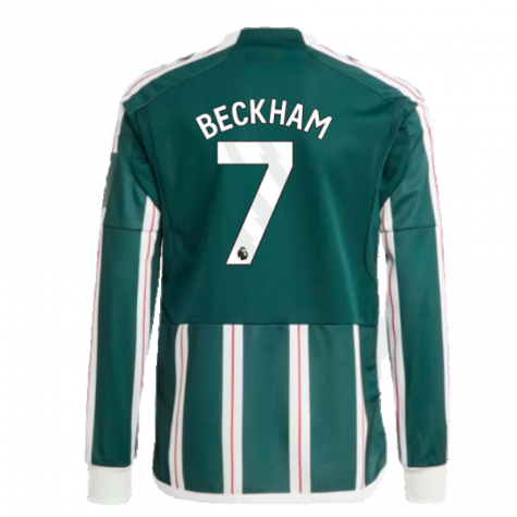 2023-2024 Man Utd Away Long Sleeve Shirt (Kids) (Beckham 7) 2023-2024 Man Utd Away Long Sleeve Shirt (Kids) (Beckham 7)