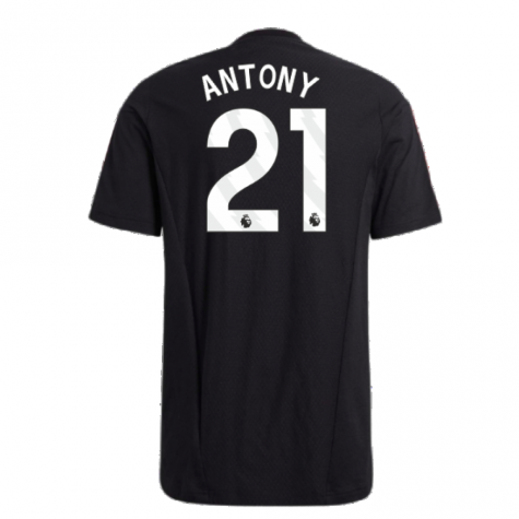 2023-2024 Man Utd Training Tee (Black) (Antony 21) 2023-2024 Man Utd Training Tee (Black) (Antony 21)