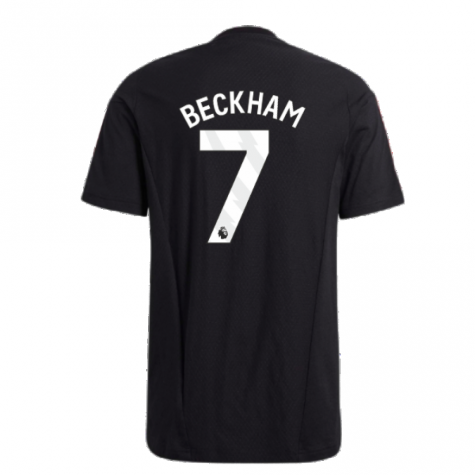2023-2024 Man Utd Training Tee (Black) (Beckham 7) 2023-2024 Man Utd Training Tee (Black) (Beckham 7)