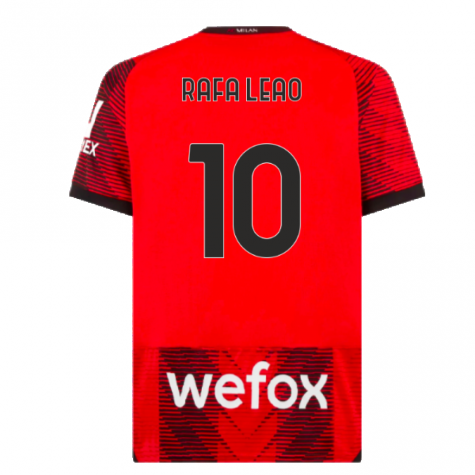 2023-2024 AC Milan Home Shirt (Rafa Leao 10) 2023-2024 AC Milan Home Shirt (Rafa Leao 10)