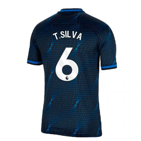 2023-2024 Chelsea Away Football Shirt (T SILVA 6) 2023-2024 Chelsea Away Football Shirt (T SILVA 6)
