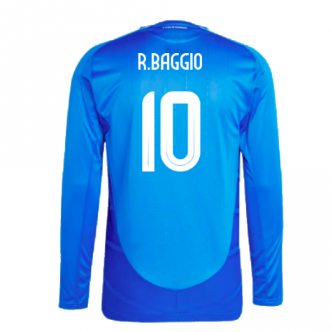 2024-2025 Italy Authentic Long Sleeve Home Shirt (R BAGGIO 10) 2024-2025 Italy Authentic Long Sleeve Home Shirt (R BAGGIO 10)