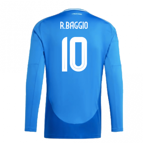 2024-2025 Italy Long Sleeve Home Shirt (R BAGGIO 10) 2024-2025 Italy Long Sleeve Home Shirt (R BAGGIO 10)