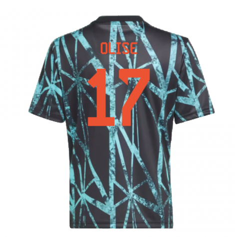 2024-2025 Bayern Munich Pre-Match Shirt (Black) - Kids (Beckenbauer 5) 2024-2025 Bayern Munich Pre-Match Shirt (Black) - Kids (Beckenbauer 5)