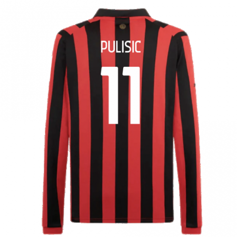 AC Milan 125th Authentic Shirt LS (Black-Red) (Pulisic 11) AC Milan 125th Authentic Shirt LS (Black-Red) (Pulisic 11)