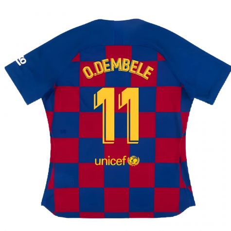 Barcelona 2019-20 Womens Home Shirt (Vaporkit) ((Excellent) S) (O.DEMBELE 11) Barcelona 2019-20 Womens Home Shirt (Vaporkit) ((Excellent) S) (O.DEMBELE 11)