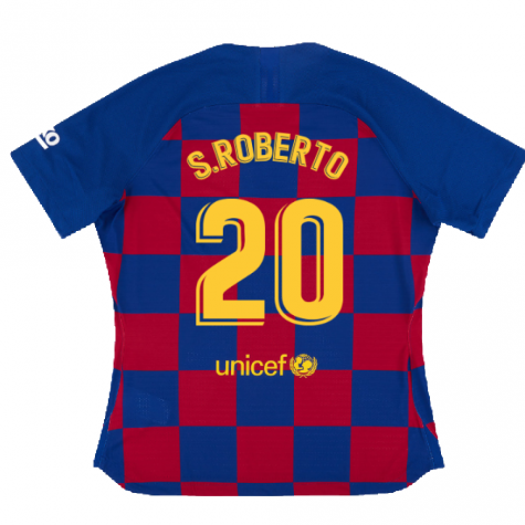 Barcelona 2019-20 Womens Home Shirt (Vaporkit) ((Excellent) S) (S.ROBERTO 20) Barcelona 2019-20 Womens Home Shirt (Vaporkit) ((Excellent) S) (S.ROBERTO 20)