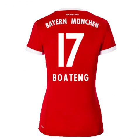 Bayern Munich 2017-18 Womens Home Shirt (XL) ((Excellent) XL) (Boateng 17) Bayern Munich 2017-18 Womens Home Shirt (XL) ((Excellent) XL) (Boateng 17)