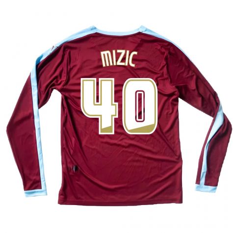 Burnley 2015-16 Long Sleeve Home Shirt ((Excellent) S) (Mizic 40) Burnley 2015-16 Long Sleeve Home Shirt ((Excellent) S) (Mizic 40)