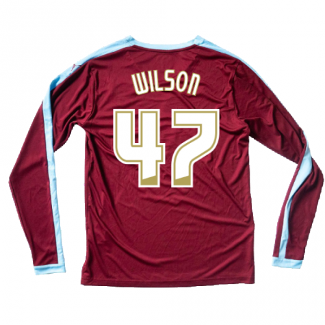 Burnley 2015-16 Long Sleeve Home Shirt ((Excellent) S) (Wilson 47) Burnley 2015-16 Long Sleeve Home Shirt ((Excellent) S) (Wilson 47)